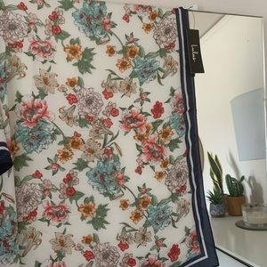 Floral Silk Scarf
